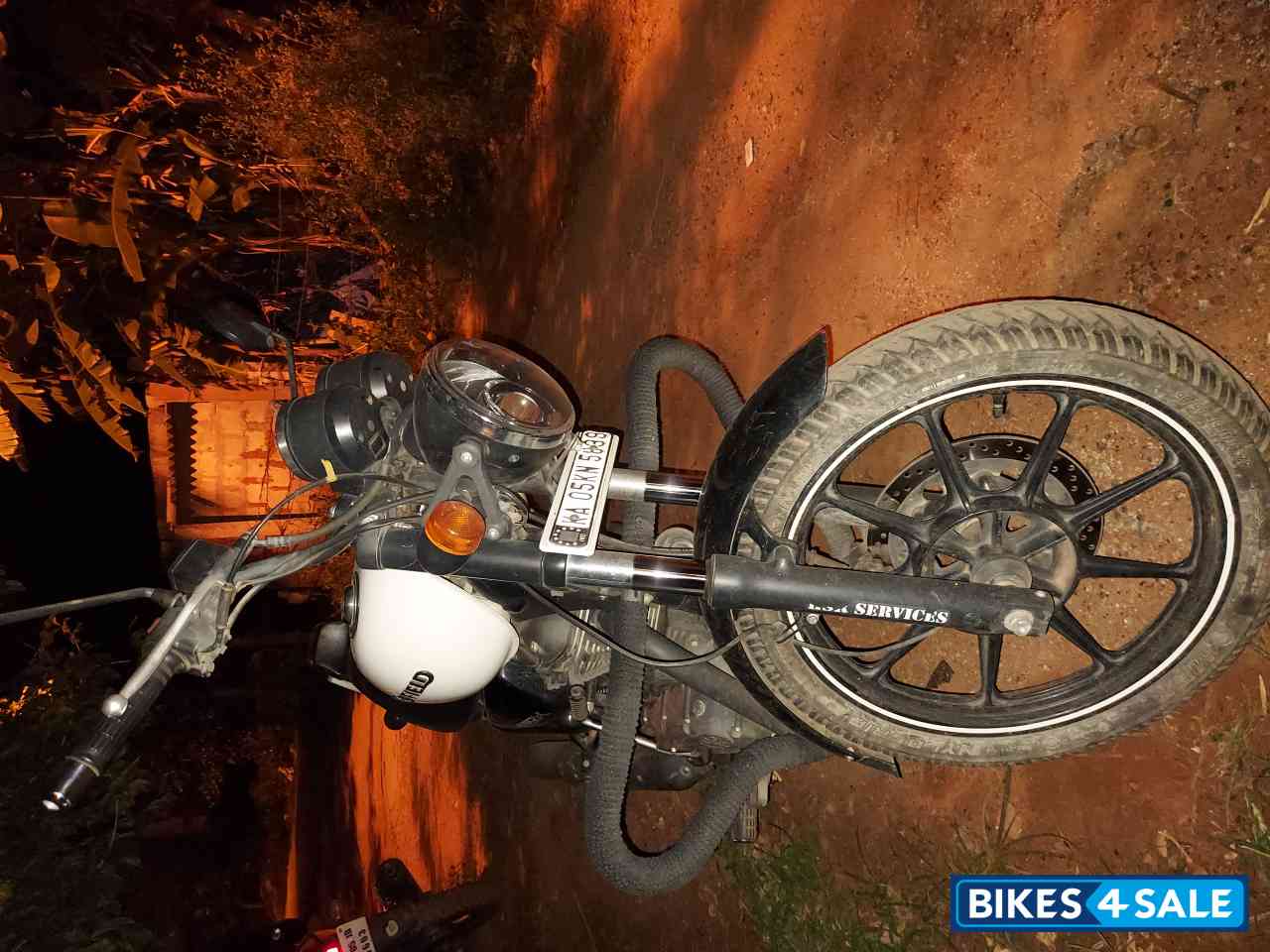 Whimsical White Royal Enfield Thunderbird X 350