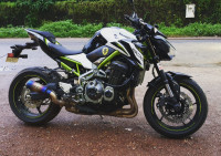 White Kawasaki Z900 ABS