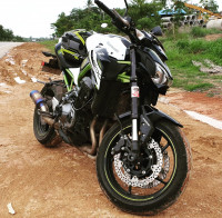 White Kawasaki Z900 ABS