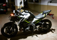 White Kawasaki Z900 ABS