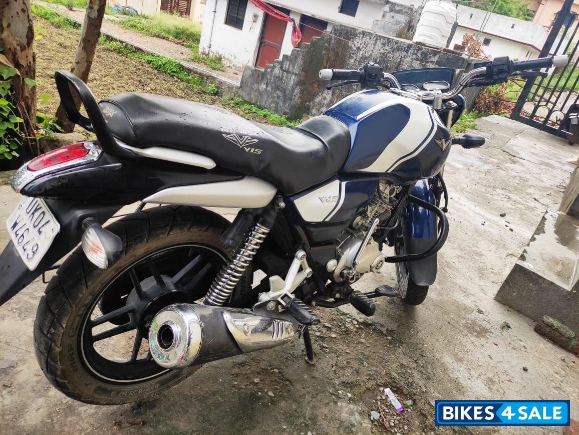 White And Blue Bajaj V15