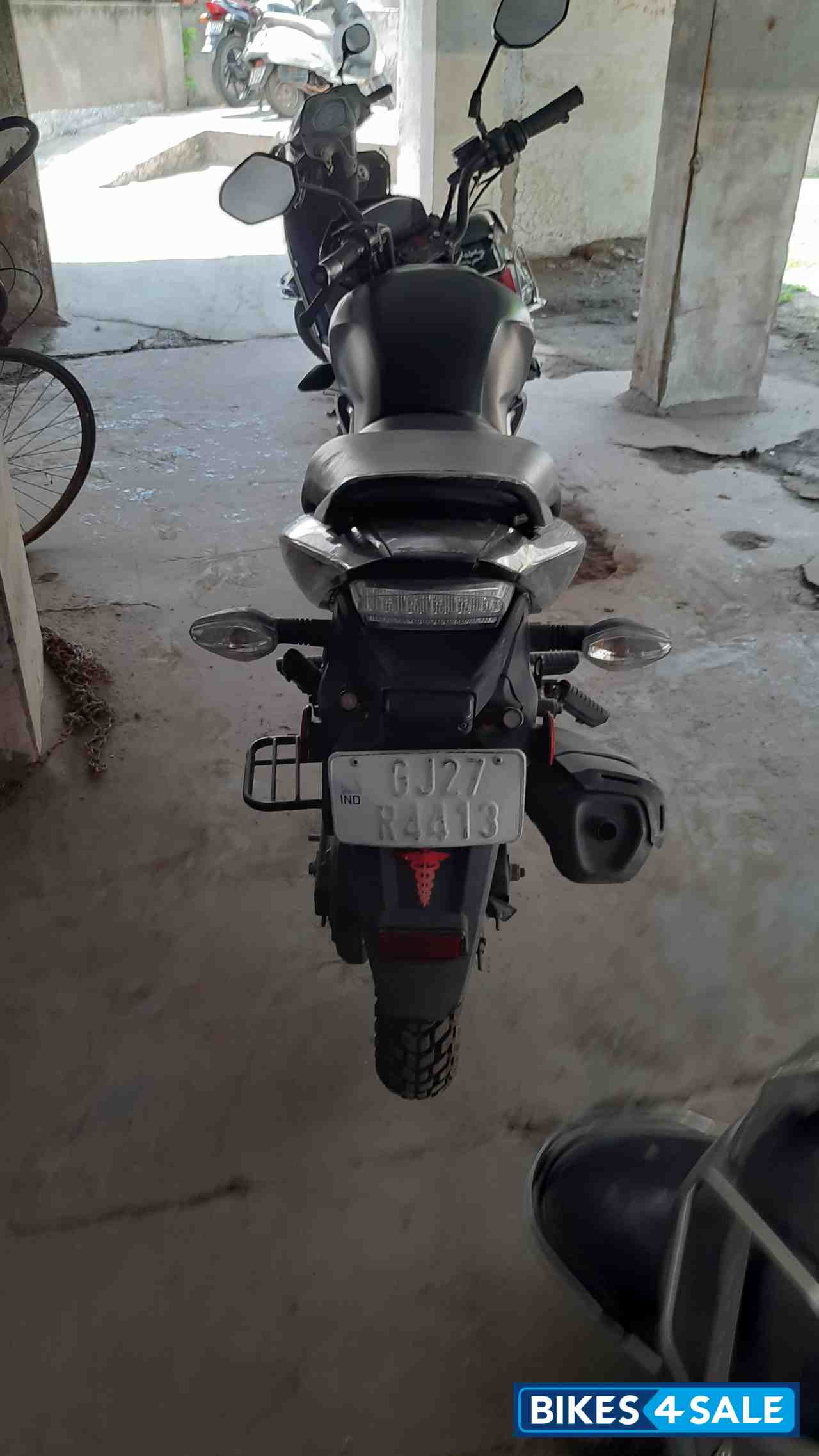 Black Honda CB Trigger