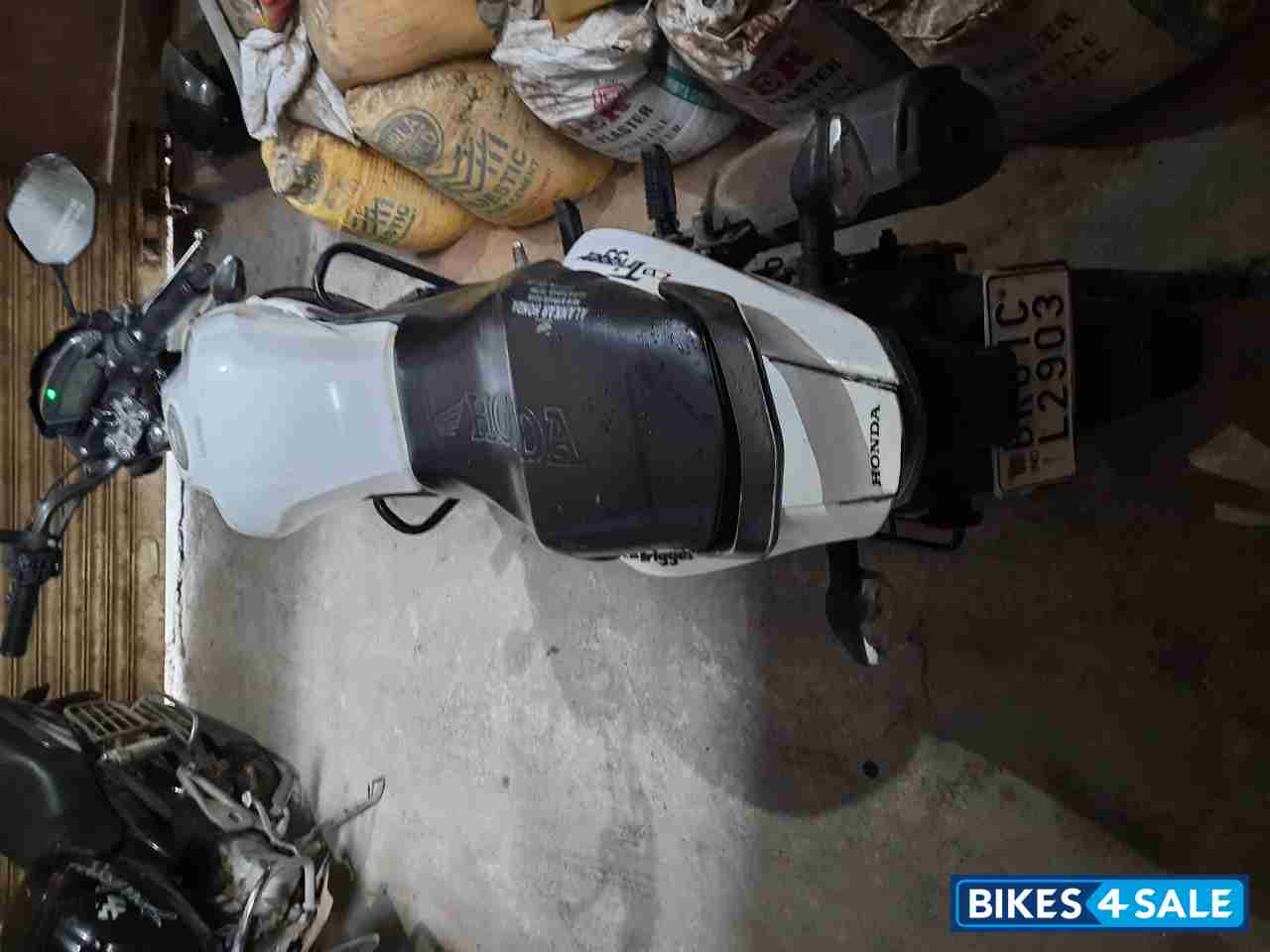 White Honda CB Trigger