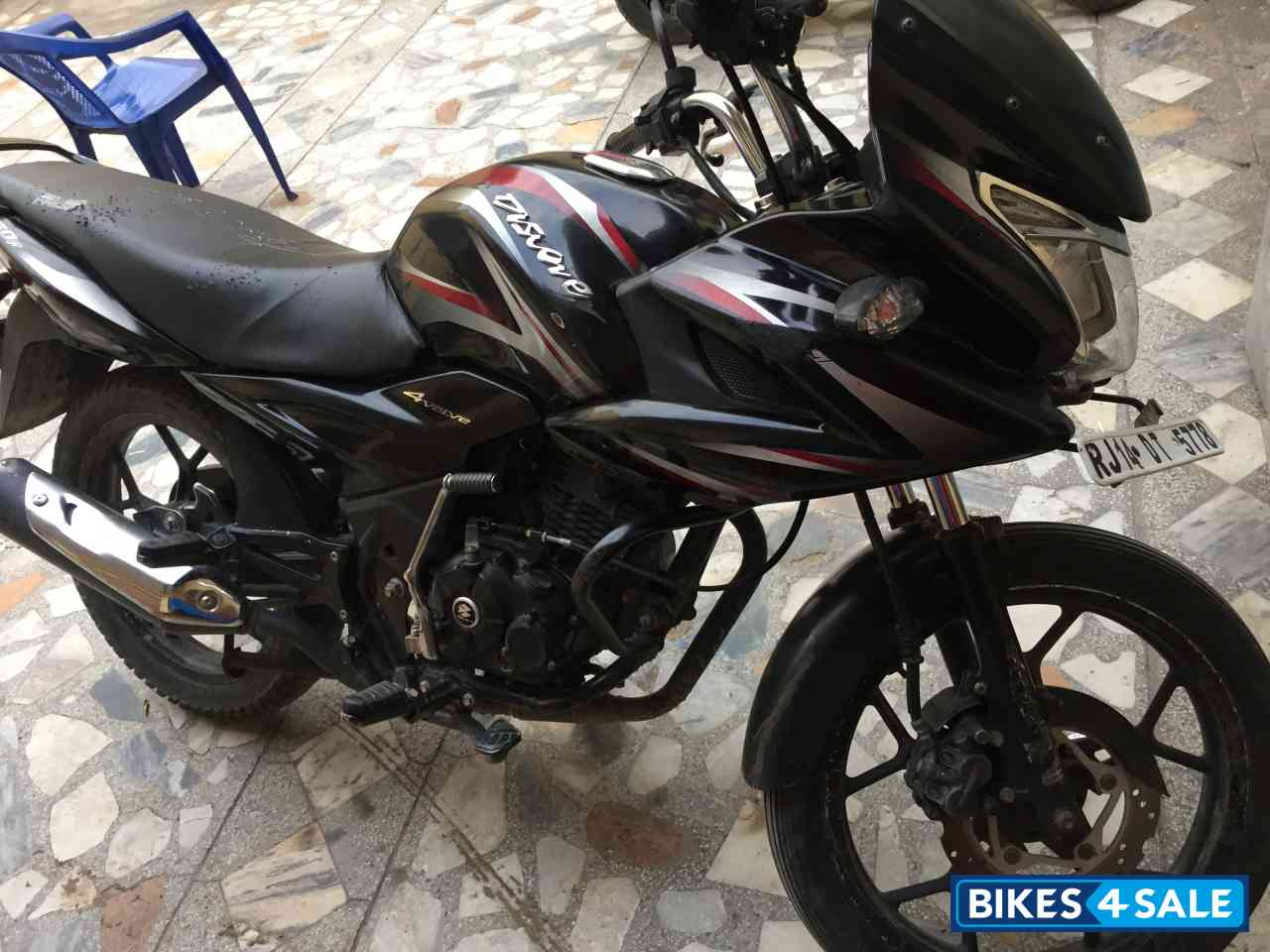Black Red Bajaj Discover 150 F