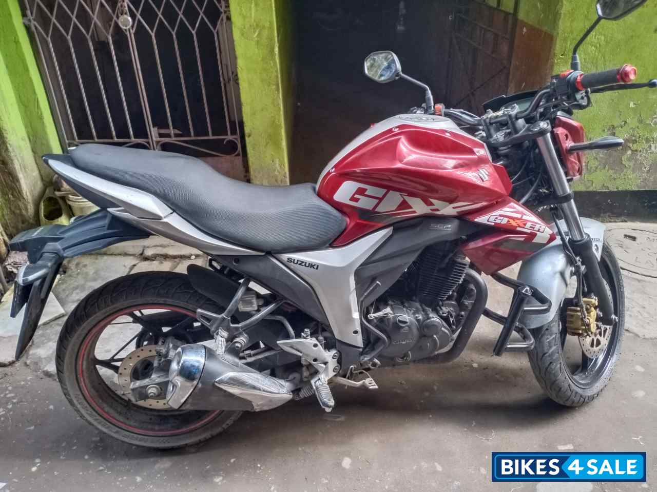 Red And Gray Suzuki Gixxer ABS
