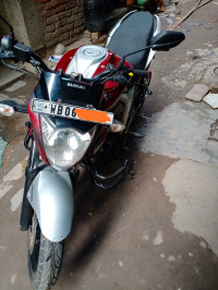 Red And Gray Suzuki Gixxer ABS
