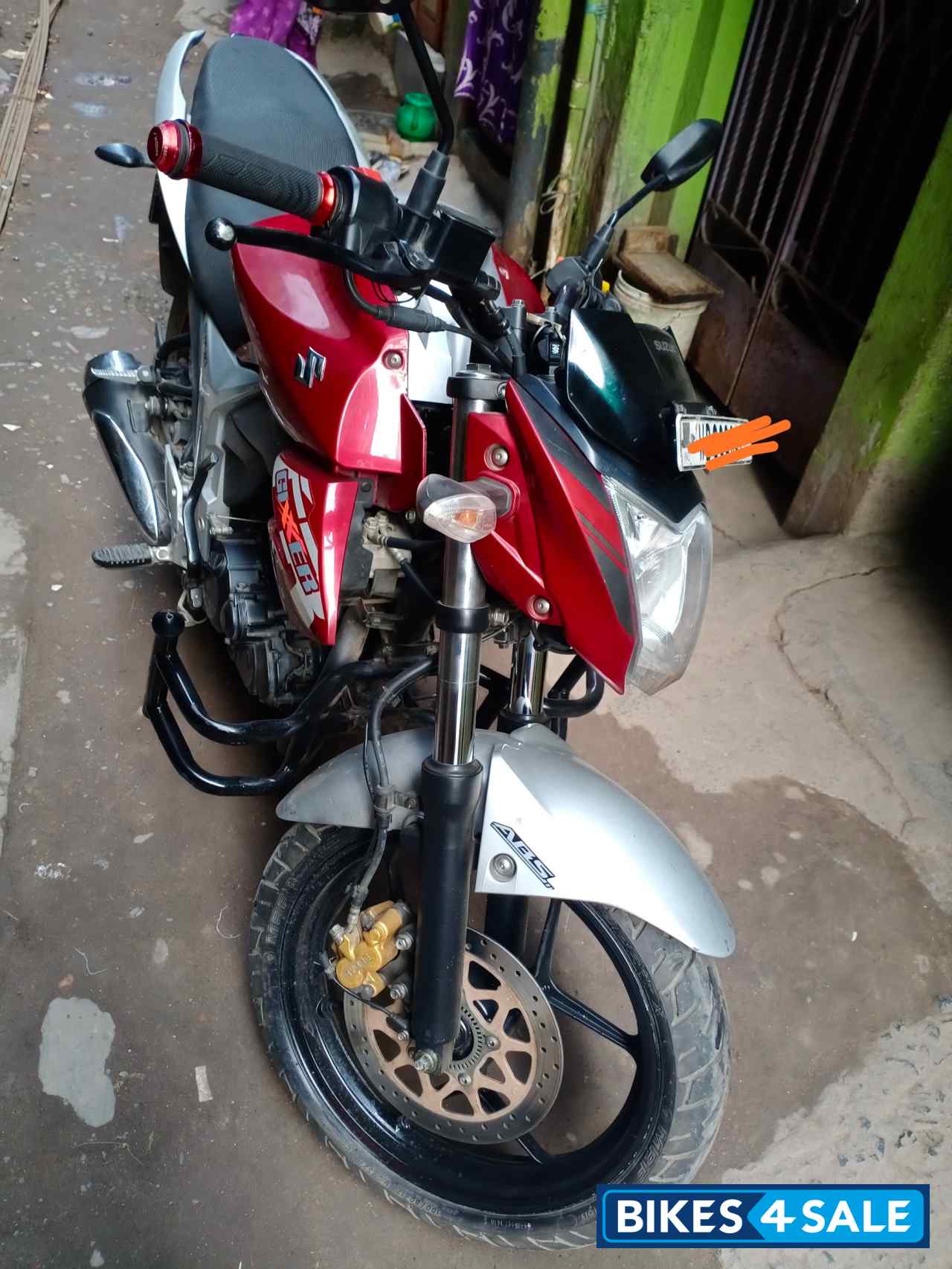Red And Gray Suzuki Gixxer ABS