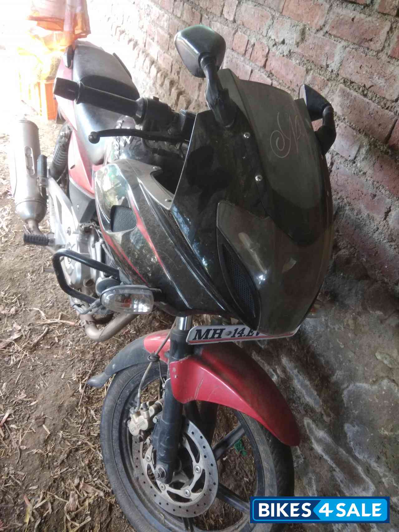 Red Black Bajaj Pulsar 220F