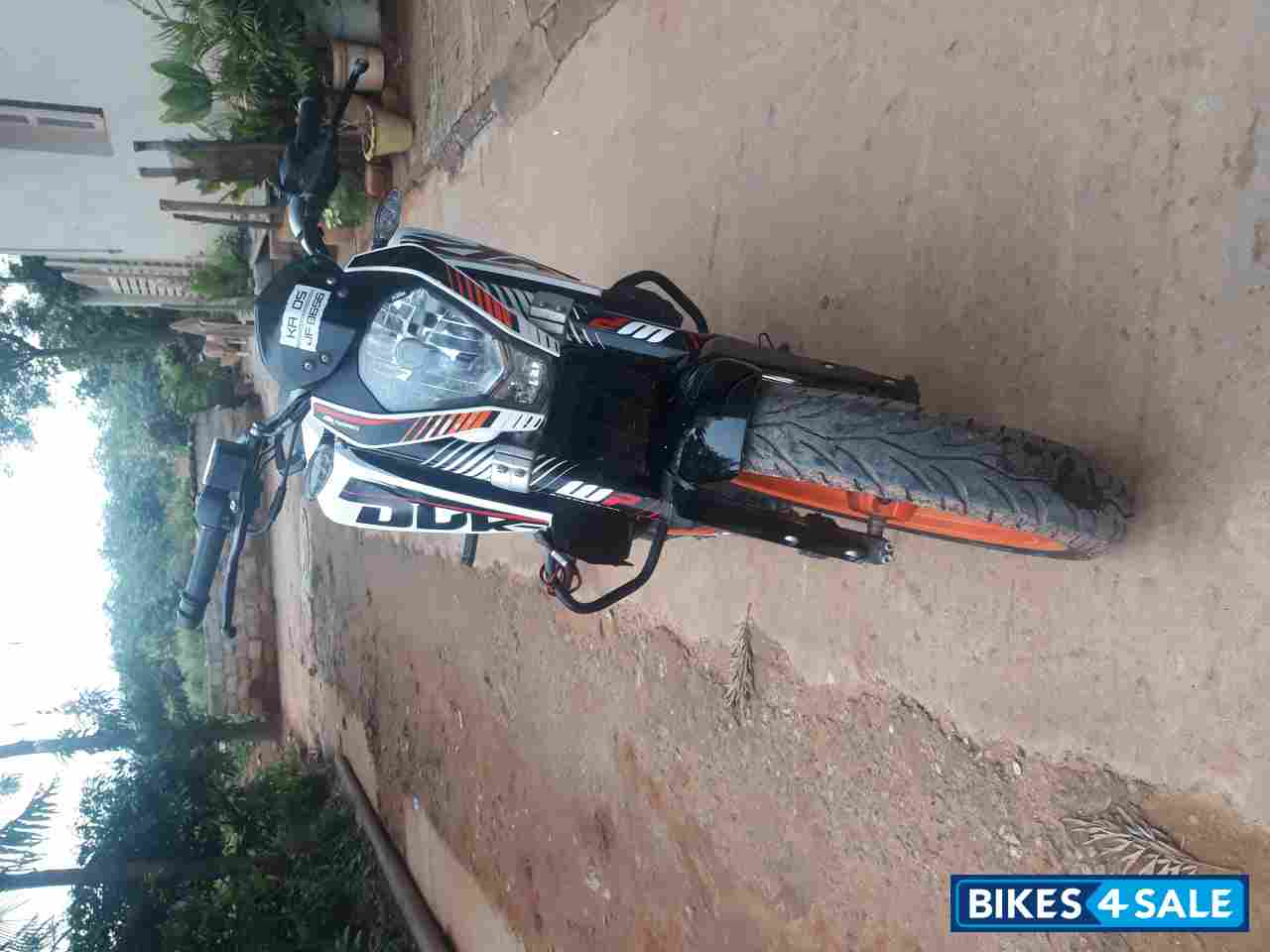 White And Orange KTM Duke 390