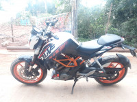 White And Orange KTM Duke 390