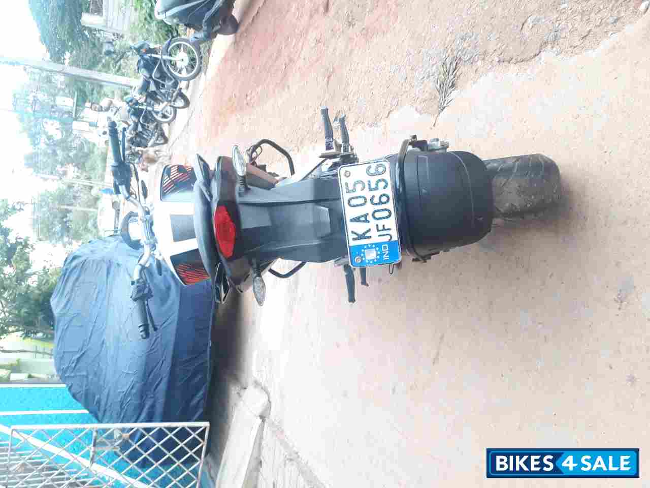 White And Orange KTM Duke 390