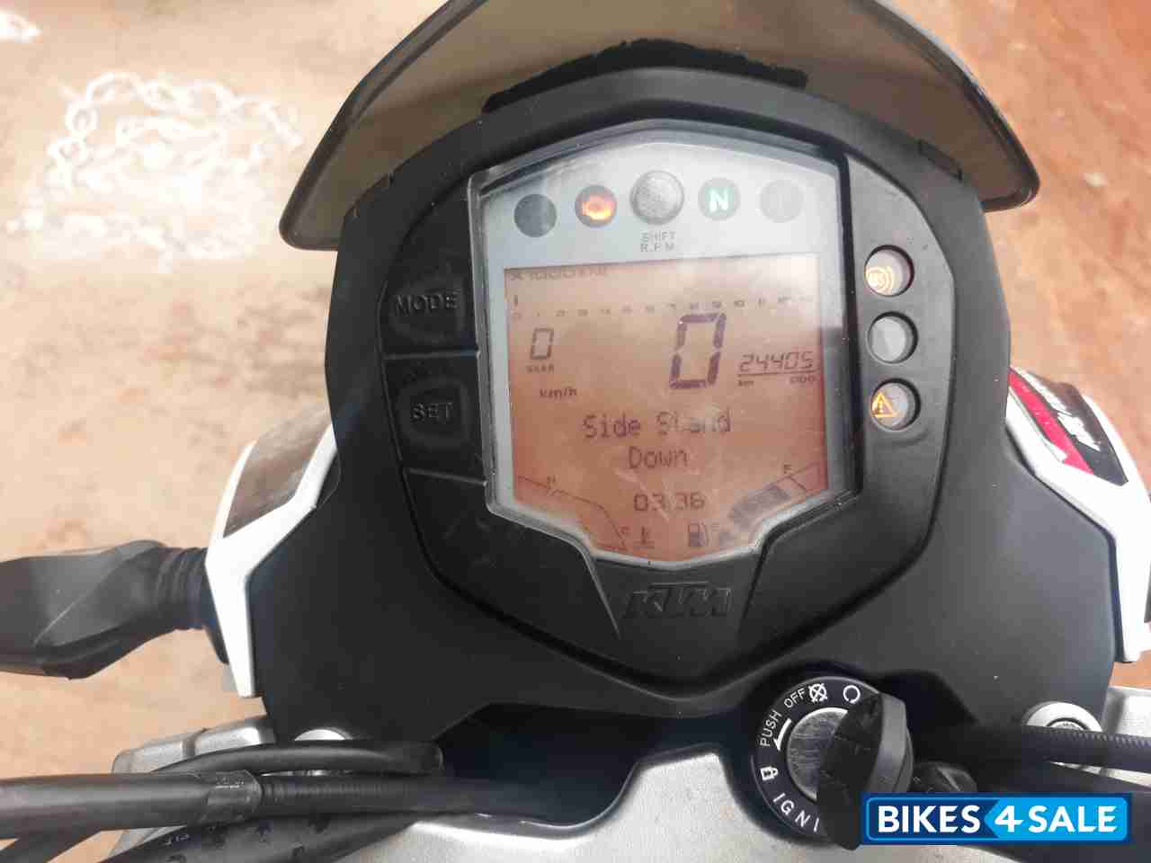 White And Orange KTM Duke 390