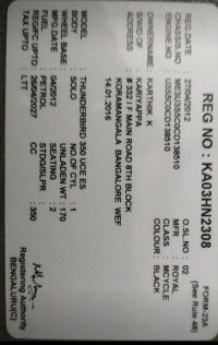 Royal Enfield Thunderbird TwinSpark 350