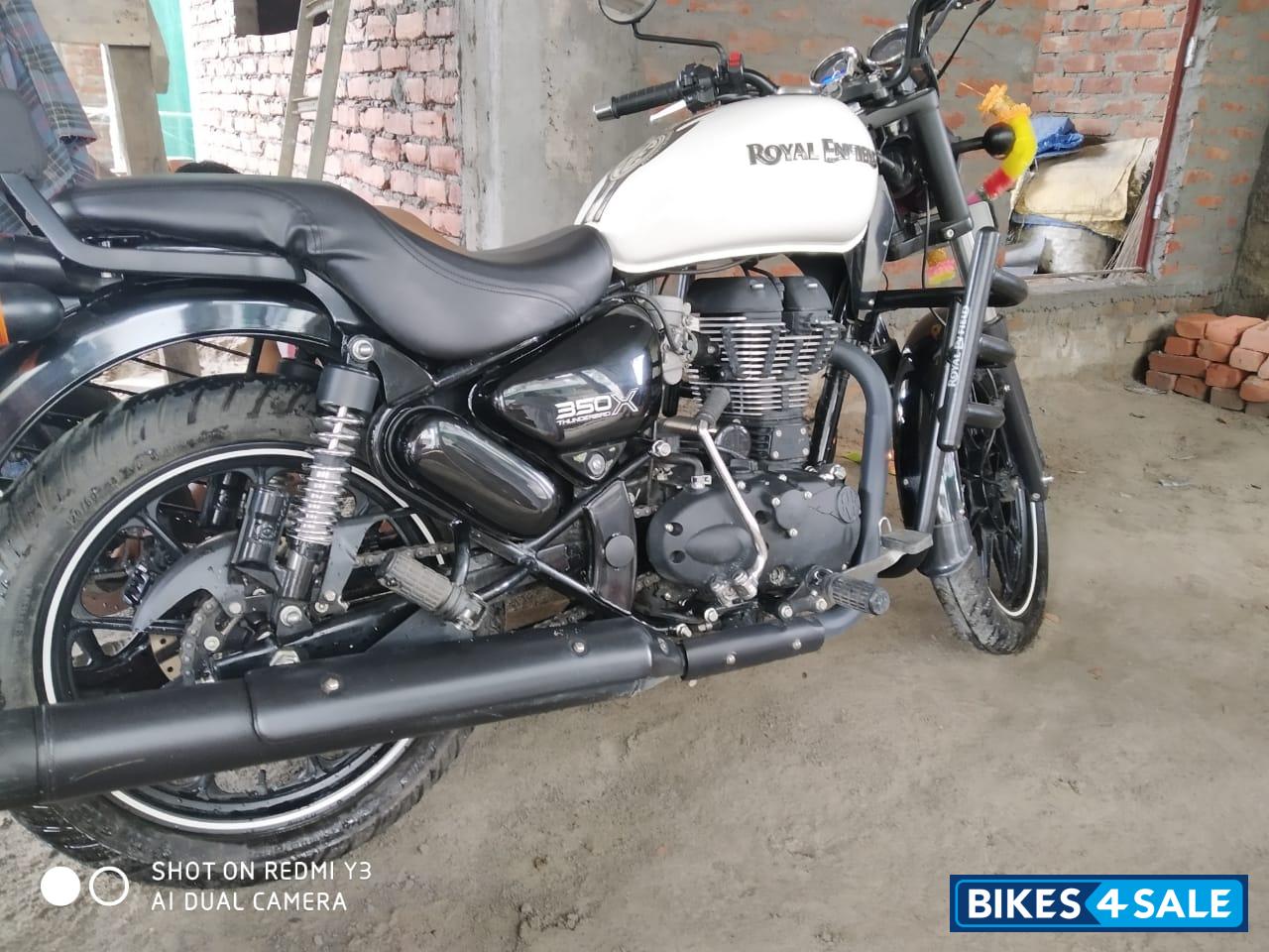 White Black Royal Enfield Thunderbird X 350