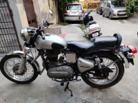 Silver Royal Enfield  Bullet electra 350