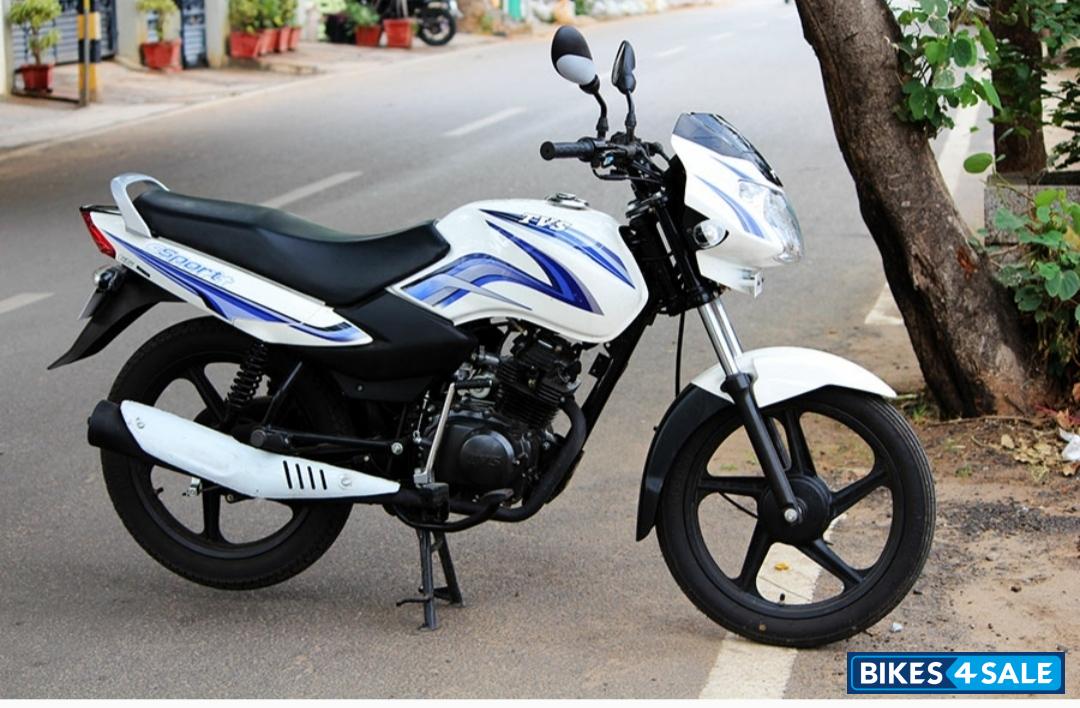White Blue TVS Sport