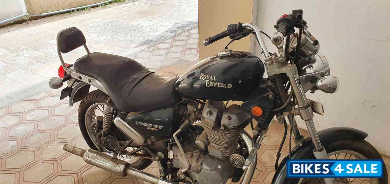 Black Royal Enfield Thunderbird