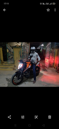 Black And Orange KTM Duke 250