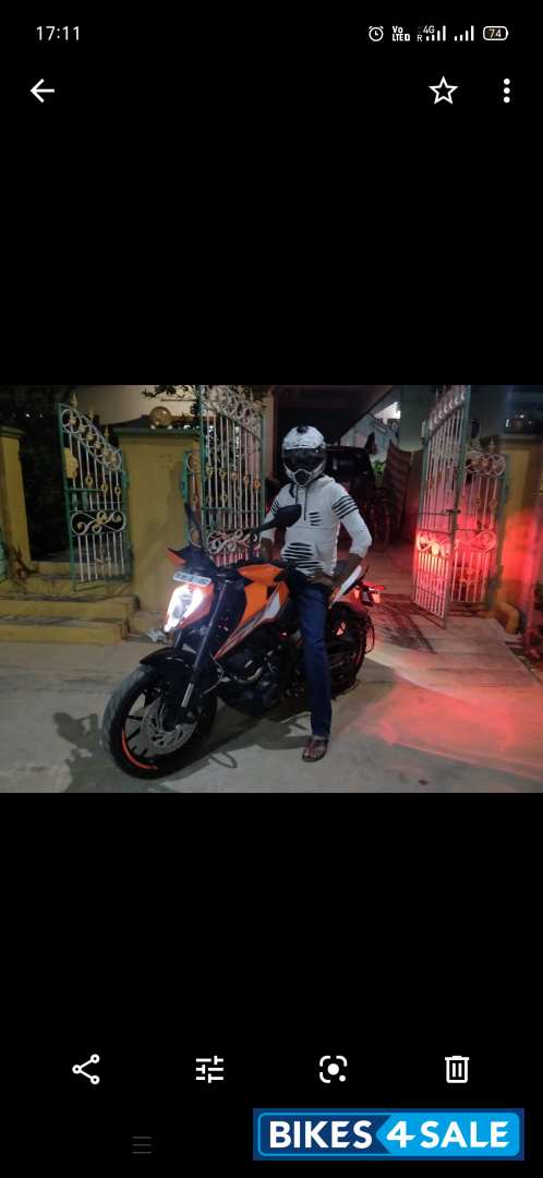 Black And Orange KTM Duke 250