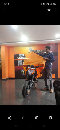 Black And Orange KTM Duke 250
