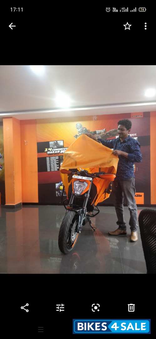 Black And Orange KTM Duke 250