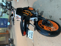 White KTM Duke 390