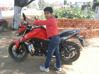 Red Honda CB Hornet 160R