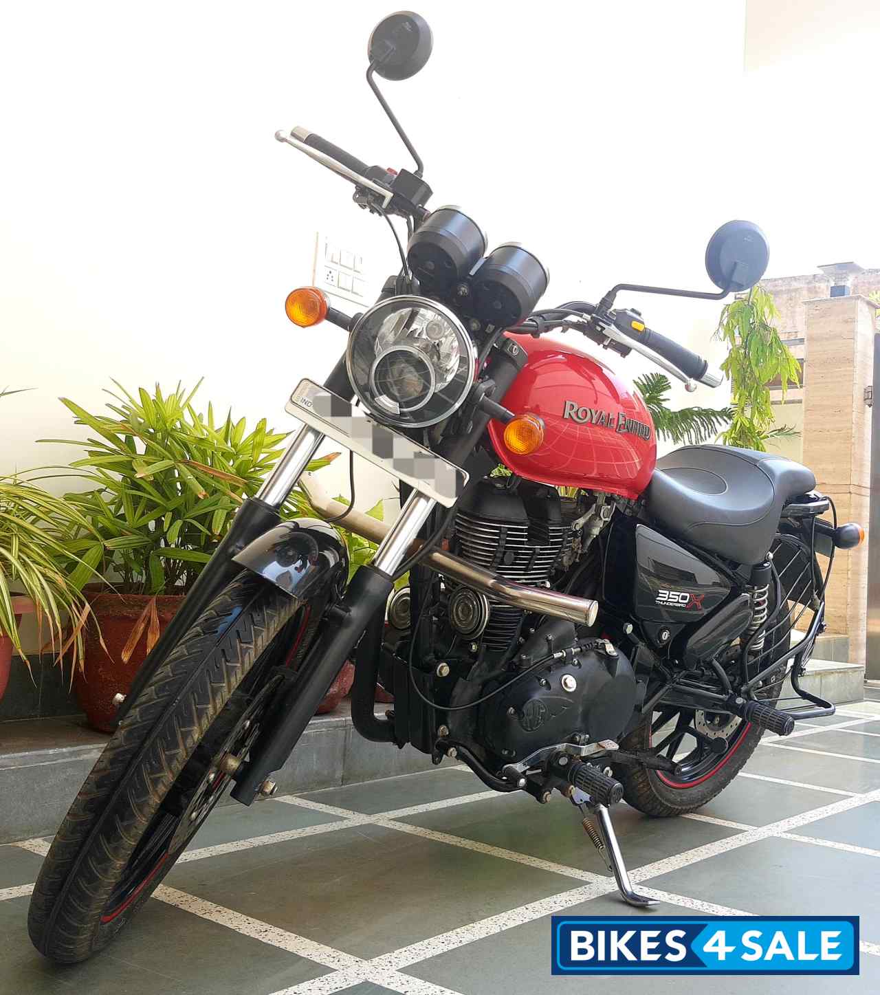 royal enfield thunderbird 350x red