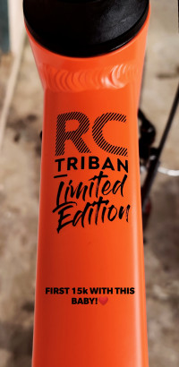 Neon Orange Bicycle  Triban RC 100