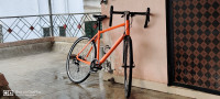 Neon Orange Bicycle  Triban RC 100
