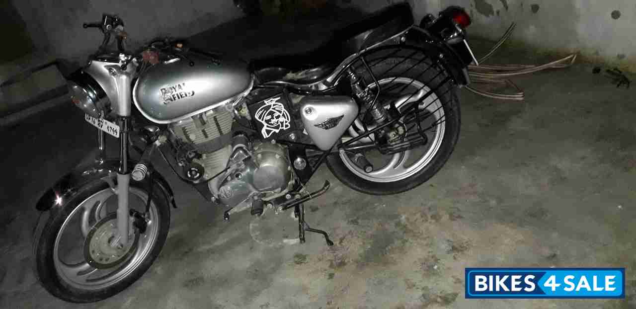 Silver Royal Enfield Bullet Electra