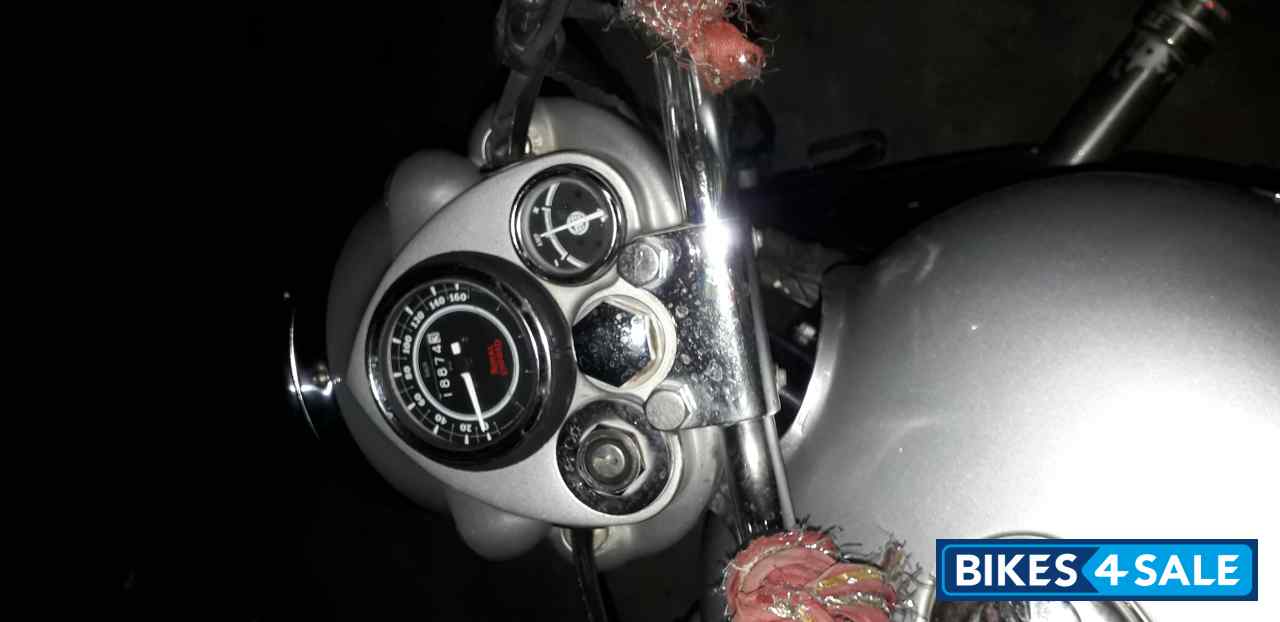 Silver Royal Enfield Bullet Electra