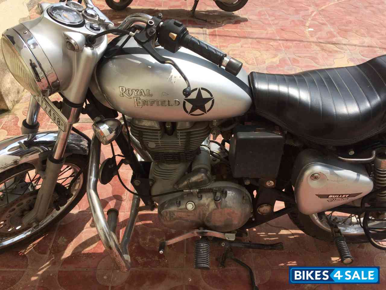 Silver Royal Enfield  Electra 350