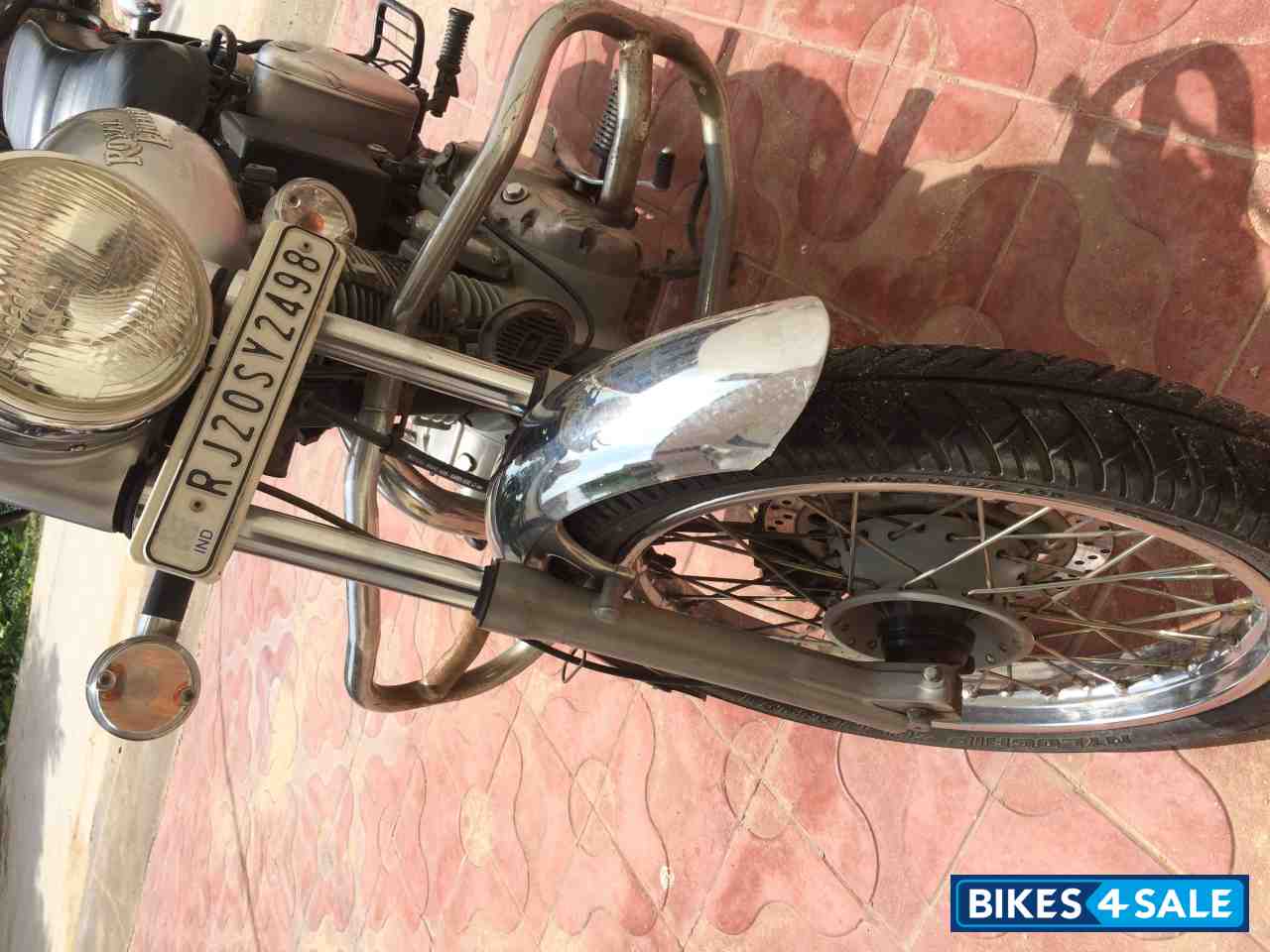 Silver Royal Enfield  Electra 350