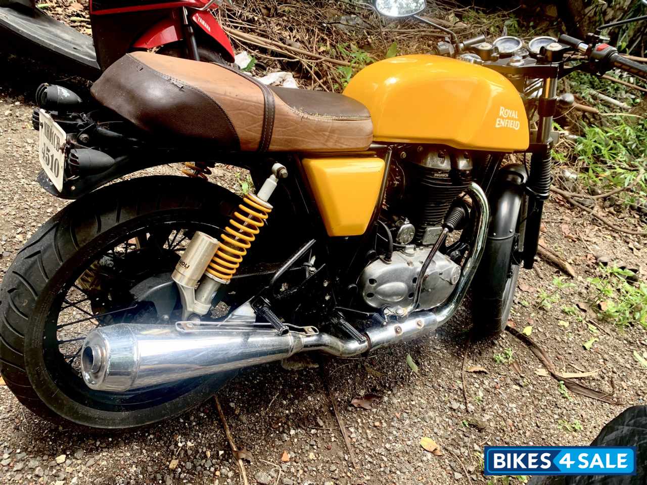 Yellow Royal Enfield Continental GT