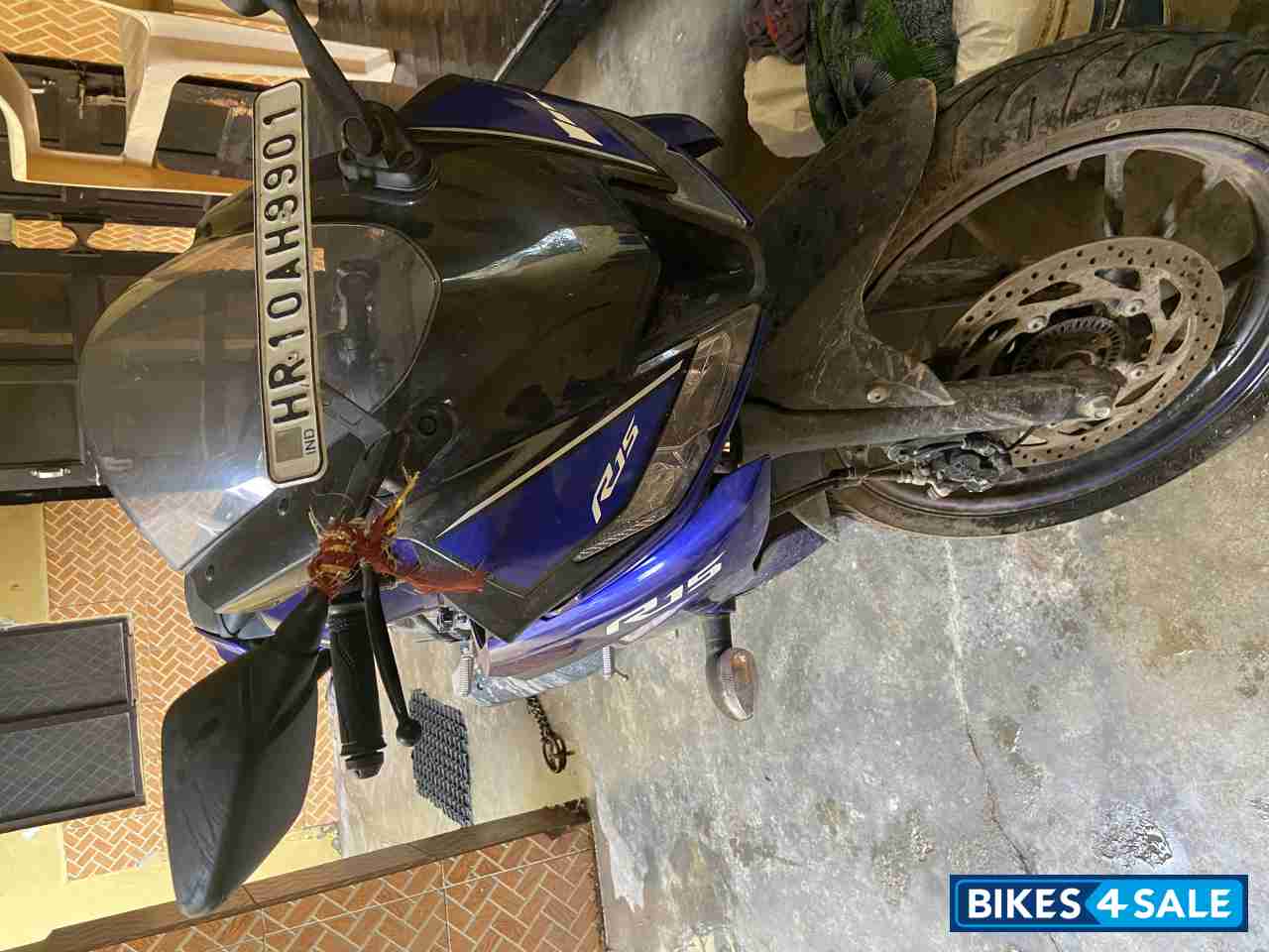 Blue Yamaha YZF R15 V3