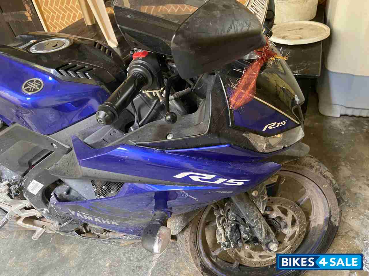 Blue Yamaha YZF R15 V3