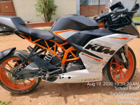 White And Orange KTM RC 390