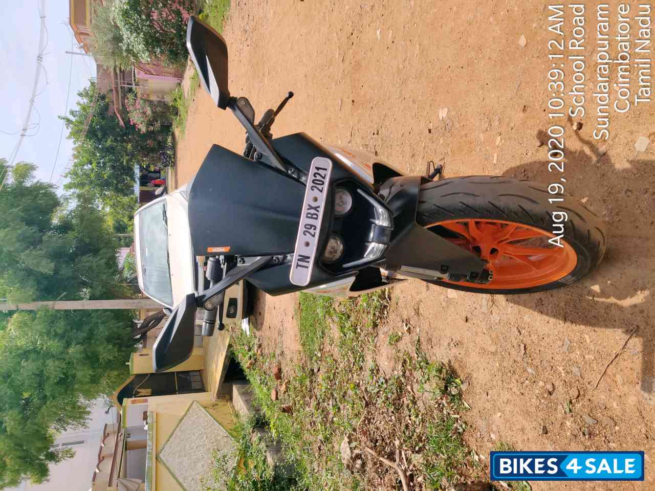 White And Orange KTM RC 390