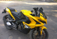 Yellow Bajaj Pulsar RS 200