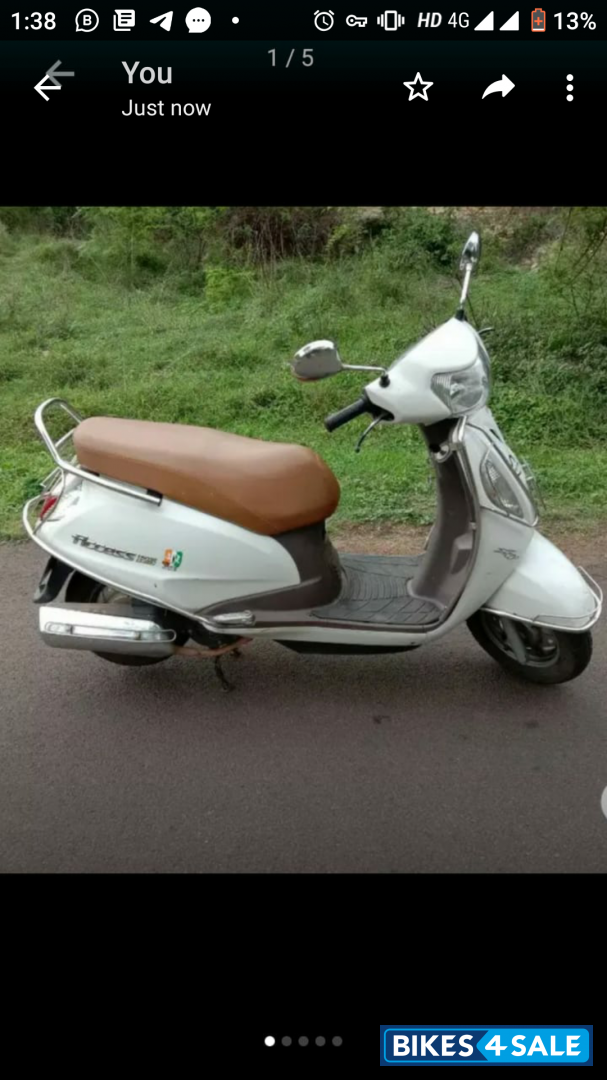 White Suzuki Access 125 Special Edition