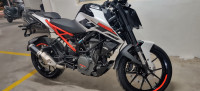 White KTM Duke 250