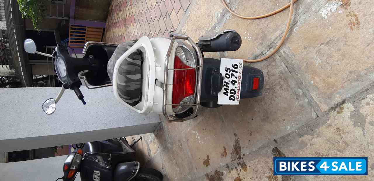 White And Voilate TVS Scooty Pep Plus