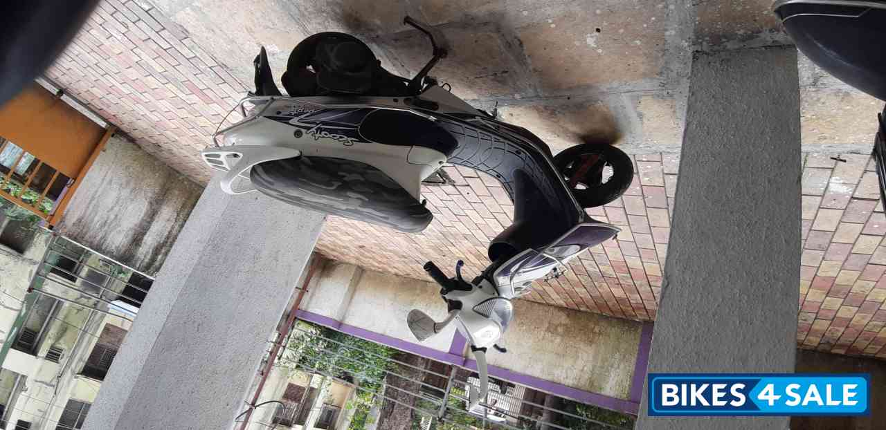 White And Voilate TVS Scooty Pep Plus