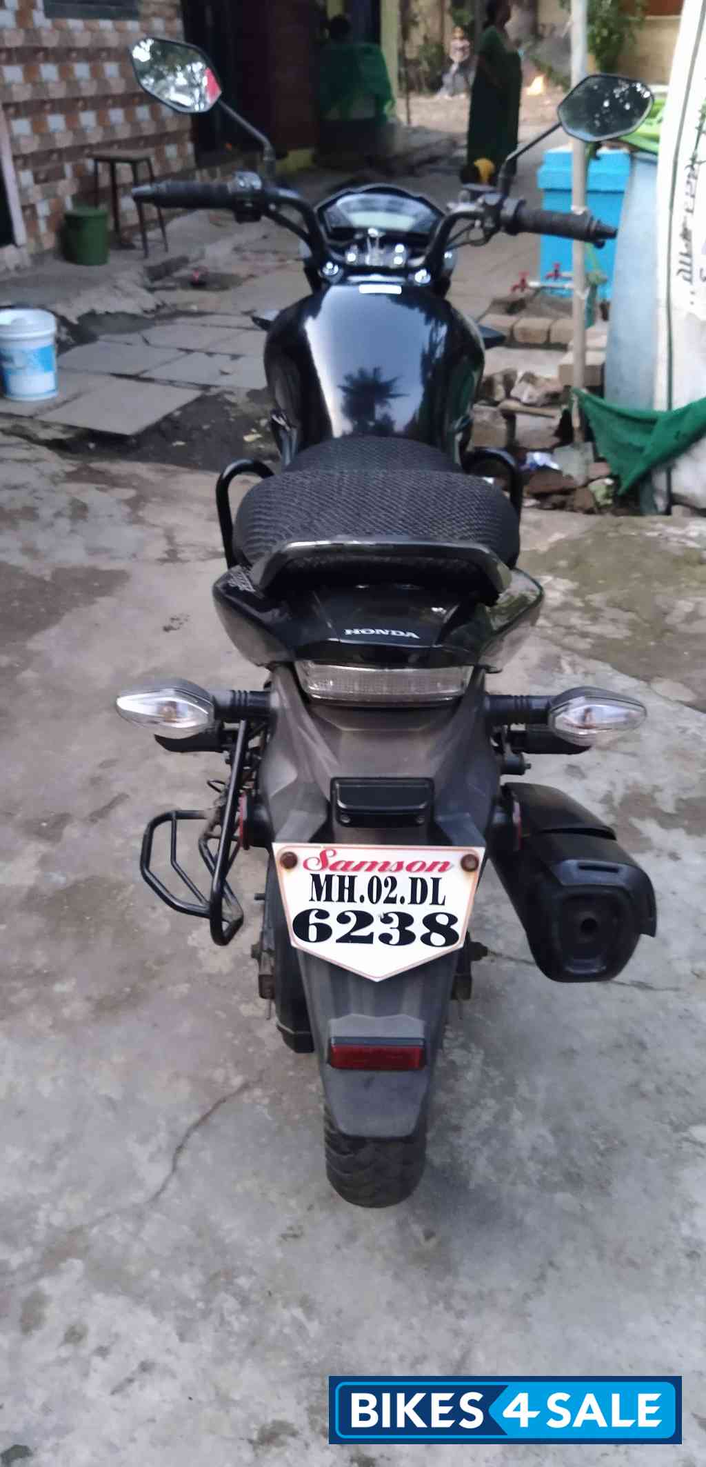 Black Honda CB Trigger