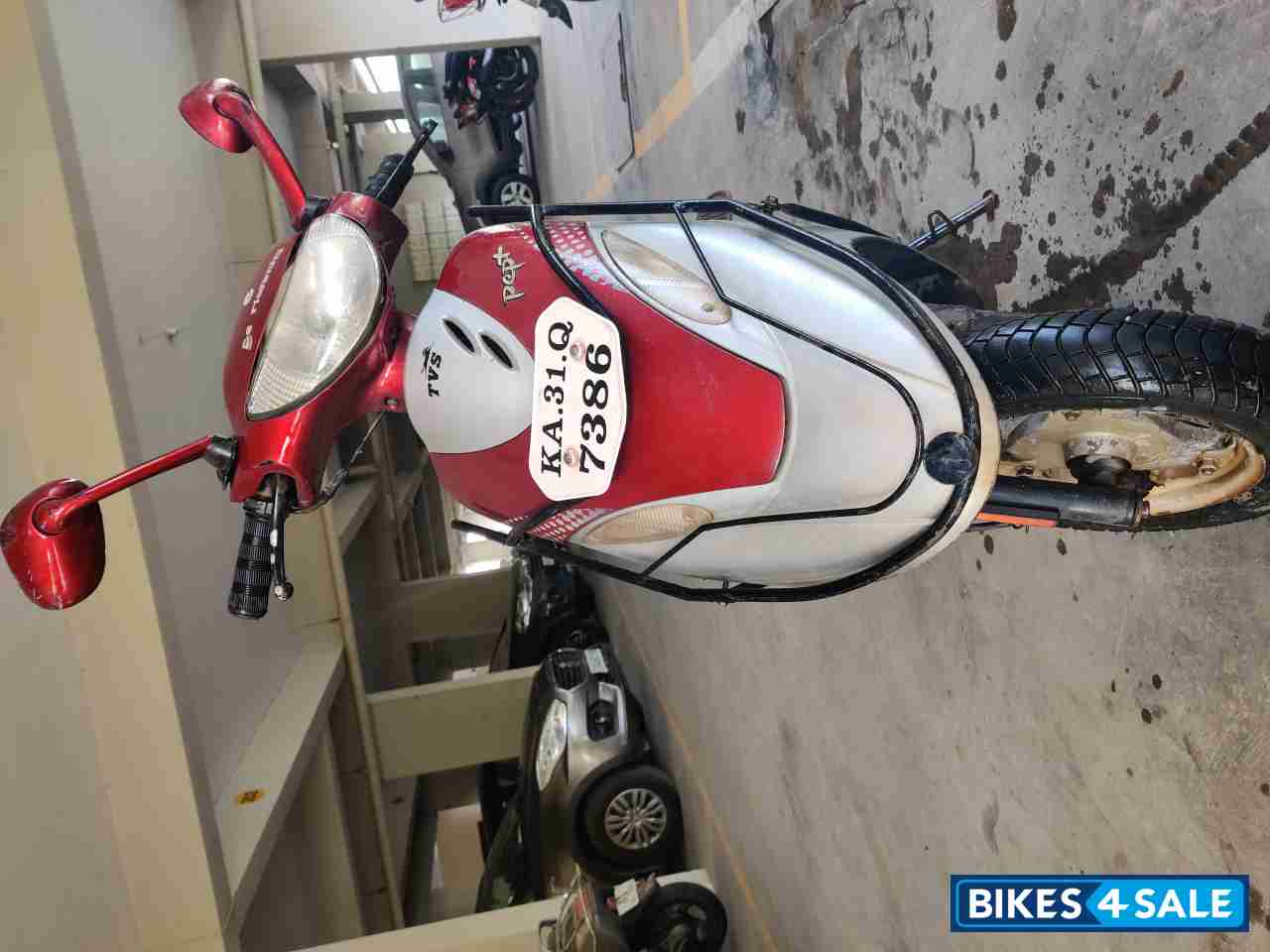 Red TVS Scooty Pep Plus