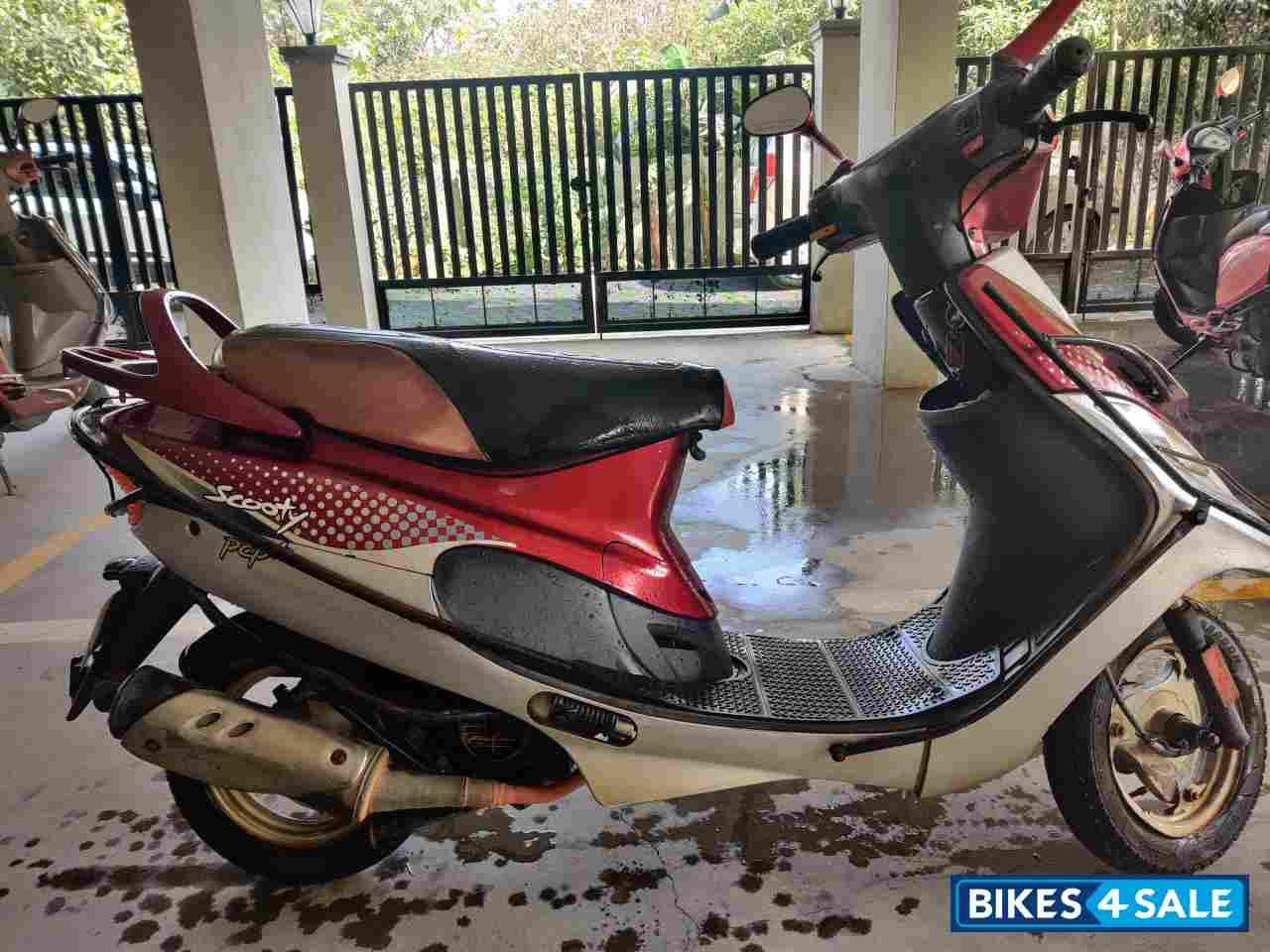 Red TVS Scooty Pep Plus