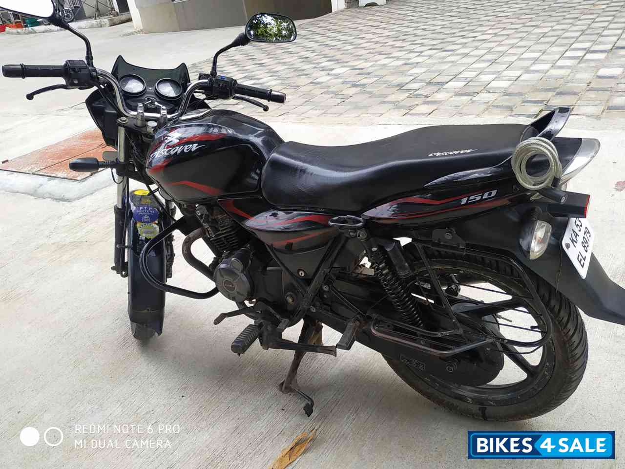 Black & Red Bajaj Discover DTSi 150