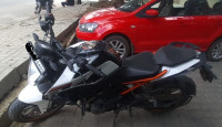 White KTM Duke 250