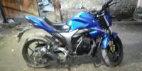 Blue Suzuki Gixxer 150